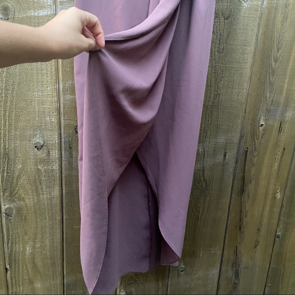 Dusty Purple Tulip Midi Dress 🌿 - Picture 7 of 10